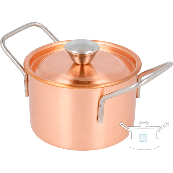 Mini Pot with Stainless Copper Lid